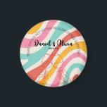 Colourful Minimalist Wedding Magnet<br><div class="desc">Colourful Minimalist Wedding magnet</div>