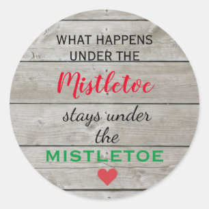Colourful Mistletoe Holiday Sticker