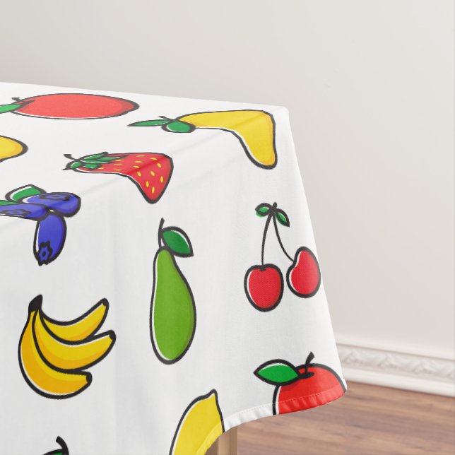 Colourful Mixed Fruit Pattern Tablecloth (In Situ)