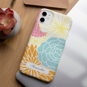 Colourful Mod Florals iPhone 15 Pro Max Case