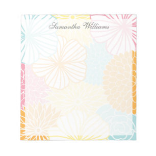 Colourful Mod Florals Notepad