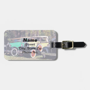 Colourful Model A's Luggage Tag