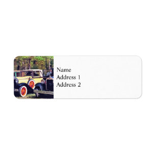 Colourful Model A's Return Address Label