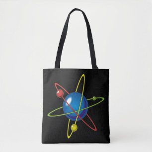 Colourful Model of the Atom Tote Bag