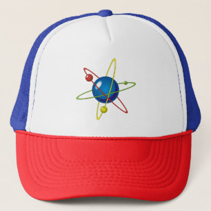Colourful Model of the Atom Trucker Hat