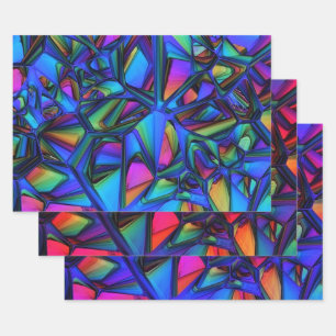 Colourful Modern Abstract 2 Wrapping Paper Sheet