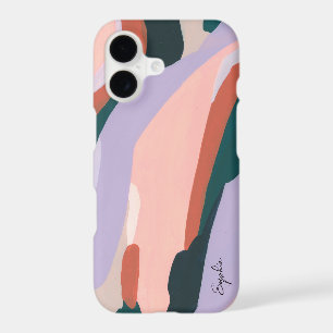 Colourful Modern Abstract Art Custom Name