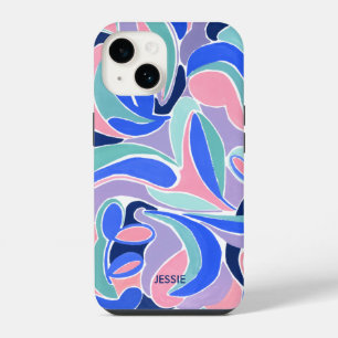 Colourful Modern Abstract Art Pattern iPhone 14 Case