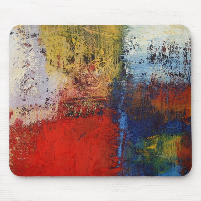 Colourful Modern Abstract Artwork Mouse Pad (Front)