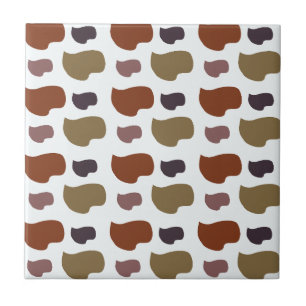 Colourful Modern Abstract  Ceramic Tile