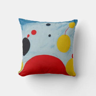 Colourful Modern Abstract Escape the Mound Cushion