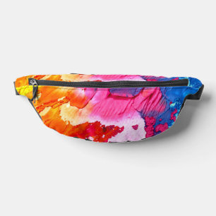 Colourful Modern Abstract Paint All-Over-Print Bum Bags