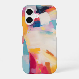Colourful Modern Abstract Paint iPhone 16 Case