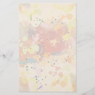Colourful Modern Abstract Paint Splash Stationery