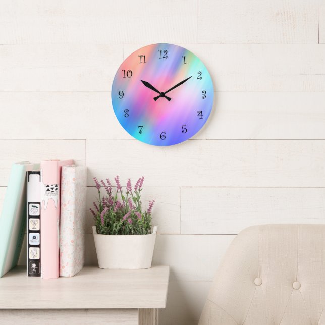 Colourful Modern Abstract Wall Clocks (Reading Room)