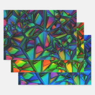 Colourful Modern Abstract Wrapping Paper Sheet