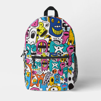 Colourful Modern All Over Print Printed Backpack
