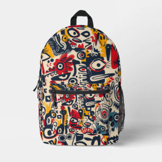Colourful Modern All Over Print Printed Backpack