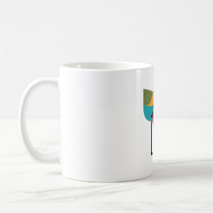 Colourful Modern Birds - Geometric Minimalist Bird Coffee Mug