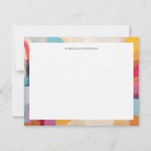 Colourful Modern Bright Abstract Border Card