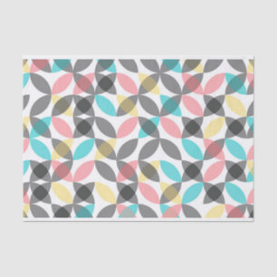 Colourful, modern, cheerful circular geometric tissue paper