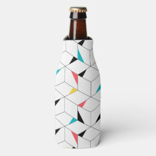 Colourful, modern, cheerful, trendy happy cubes bottle cooler