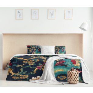 Colourful Modern Chinoiserie Pillowcase