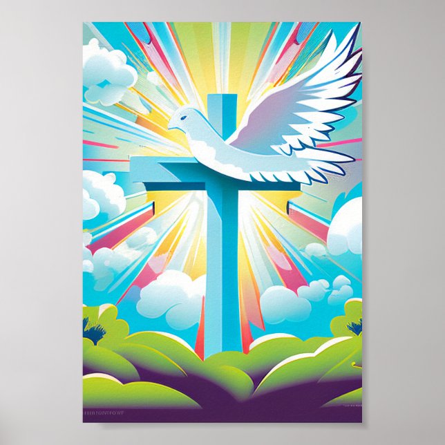 Colourful Modern Christian Poster (Front)