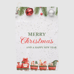 Colourful Modern Christmas Day Custom Best  Golf Towel
