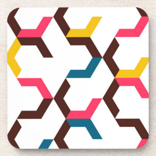 Colourful, modern, cool trendy chevron arrow coaster