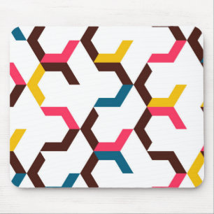 Colourful, modern, cool trendy chevron arrow mouse pad