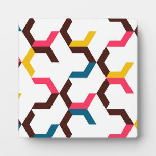 Colourful, modern, cool trendy chevron arrow plaque