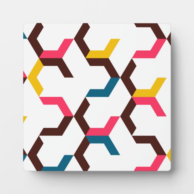 Colourful, modern, cool trendy chevron arrow plaque (Front)