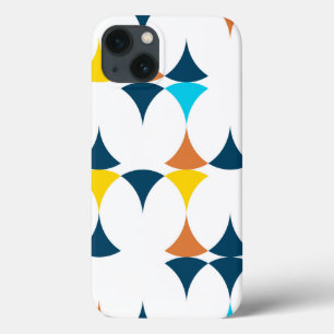 Colourful, modern, cool, trendy geometric shapes iPhone 13 case