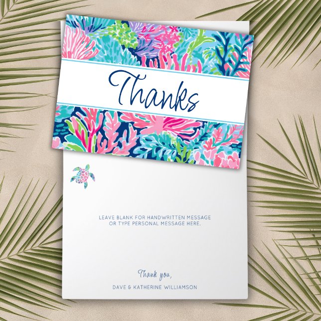 Colourful Modern Cruise Ship Staff Gratuity  Thank You Card (Creator Uploaded)