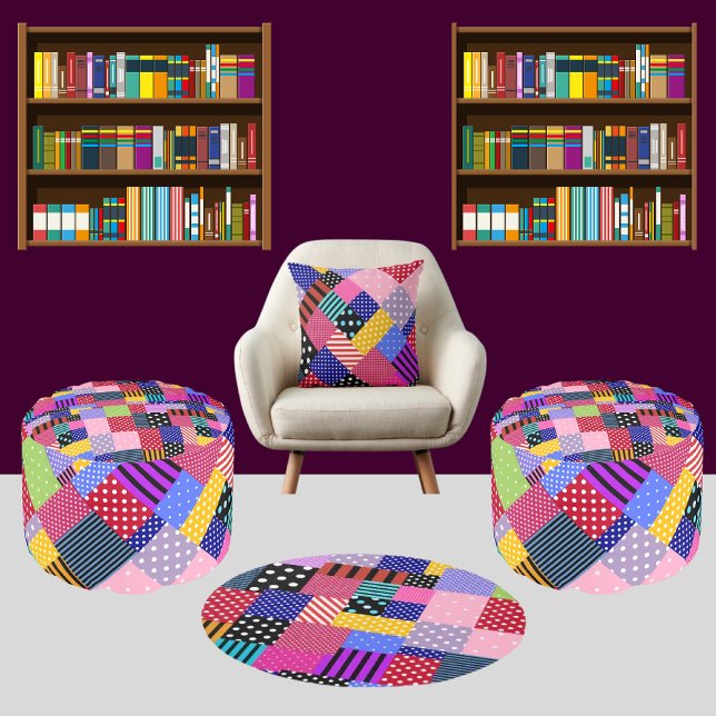 Colourful Modern Cute Stripes Pattern          Cushion (Creator Uploaded)