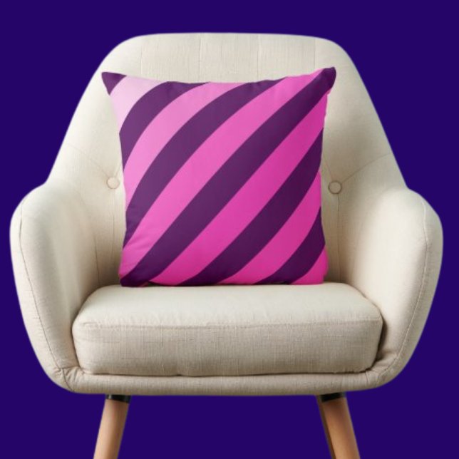 Colourful Modern Cute Stripes Pattern          Cushion (Creator Uploaded)
