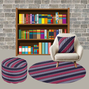 Colourful Modern Cute Stripes Pattern          Cushion