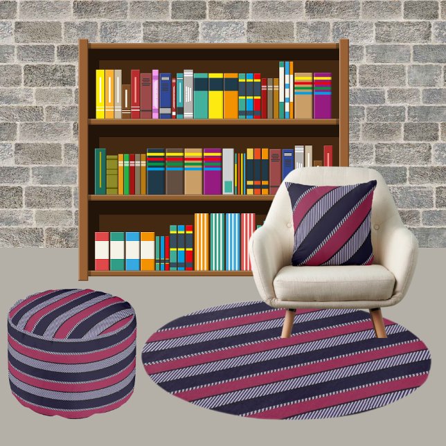 Colourful Modern Cute Stripes Pattern          Cushion (Creator Uploaded)