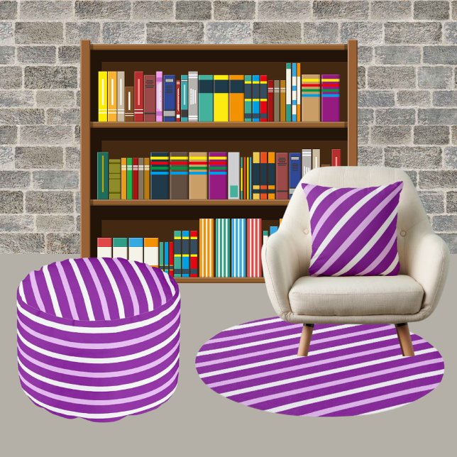 Colourful Modern Cute Stripes Pattern          Cushion (Creator Uploaded)