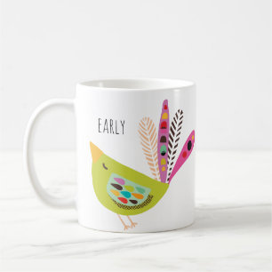 Colourful Modern Early Bird  Coffee Mug