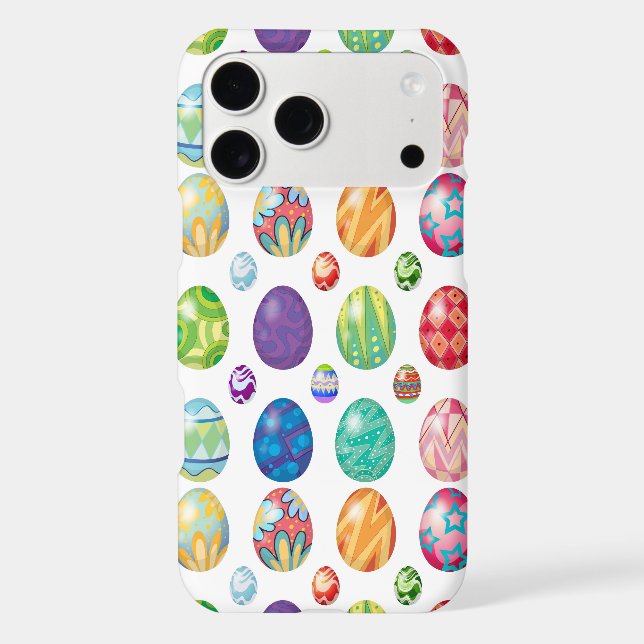 Colourful Modern Easter Eggs Pattern | Holidays (Back)