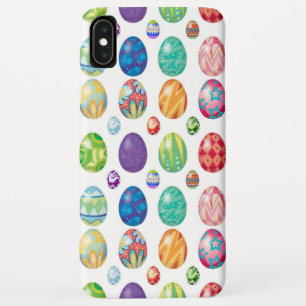 Colourful Modern Easter Eggs Pattern   Holidays iPhone XS Max Case