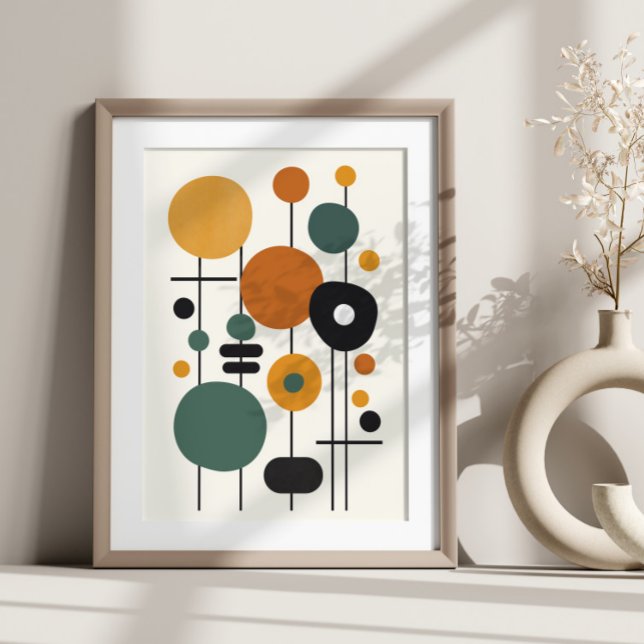 Colourful Modern Geometric Abstract Art Poster (Creator Uploaded)