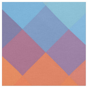 Colourful Modern Geometric Diamond Pattern #14 Fabric