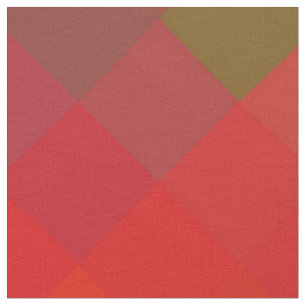 Colourful Modern Geometric Diamond Pattern Fabric
