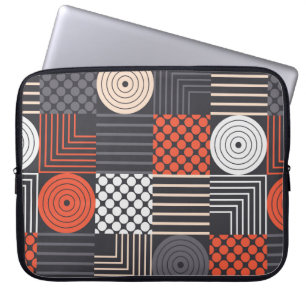 Colourful modern geometric seamless pattern laptop sleeve