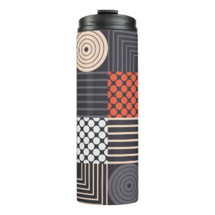 Colourful modern geometric seamless pattern thermal tumbler