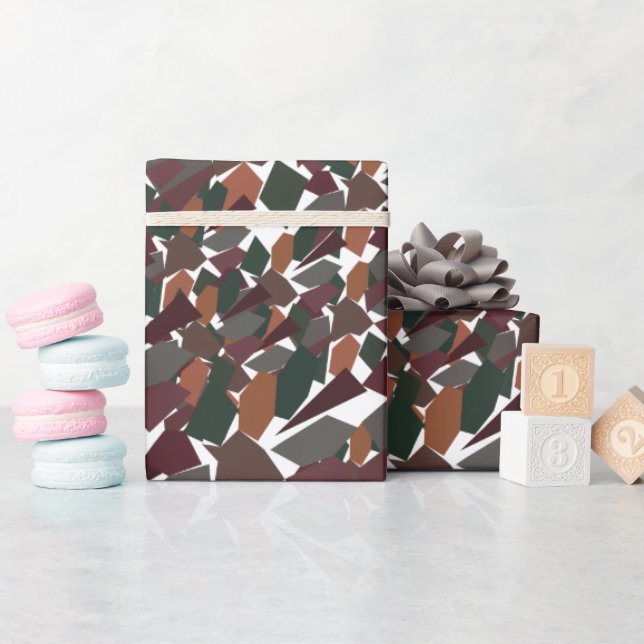 Colourful Modern Geometric Wrapping Paper (Baby Shower)
