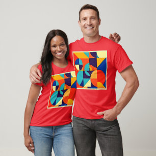 Colourful Modern Geometry T-Shirt